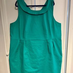 Lands End Green Sheath Dress
